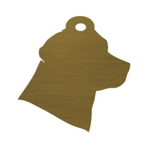 Gravírozható biléta - Labrador (35×36 mm)