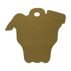 Gravírozható biléta - Pitbull terrier (35×32 mm)